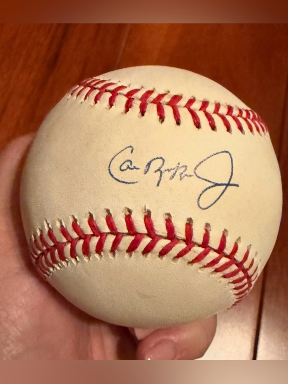 Cal Ripken Jr Autographed single-signed Baseball - Vintage, w/COA 1994/1995 - Picture 2 of 11